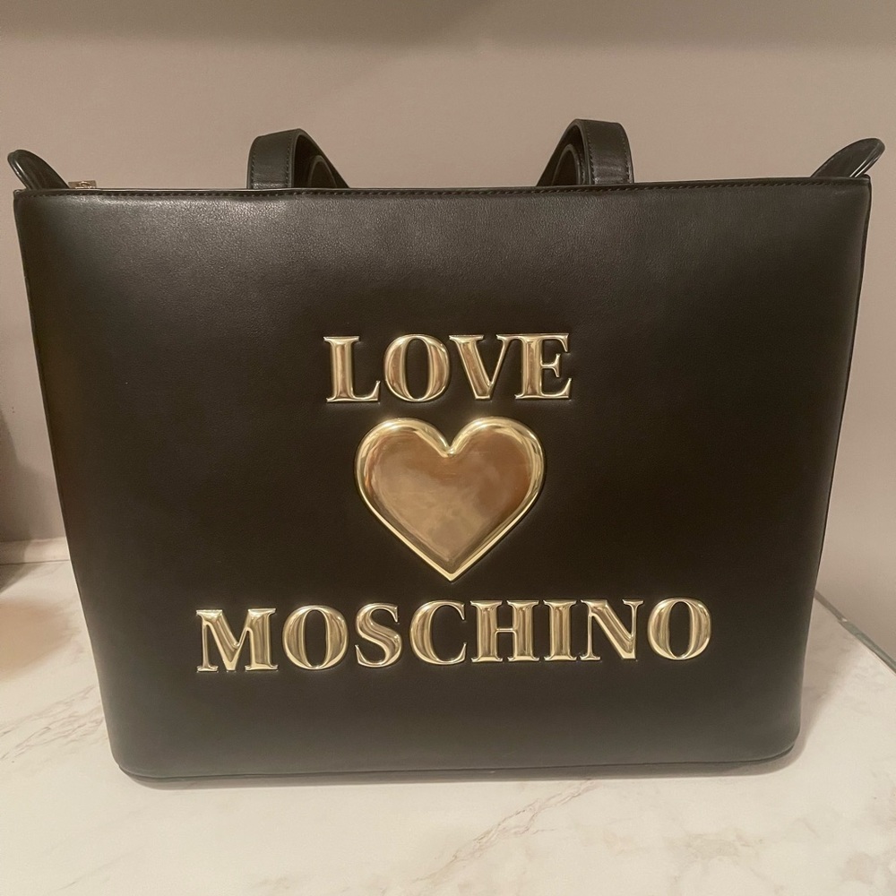 Love Moschino logo tote bag